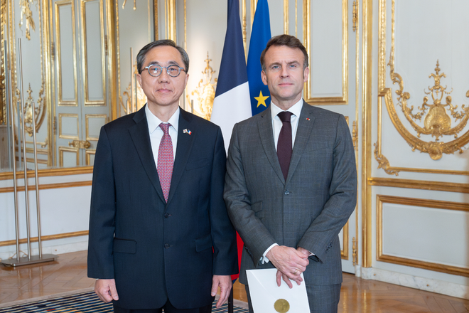 S.E M. MOON Seoung-hyun, remise des lettres de créance